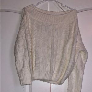 Off the shoulder sweater